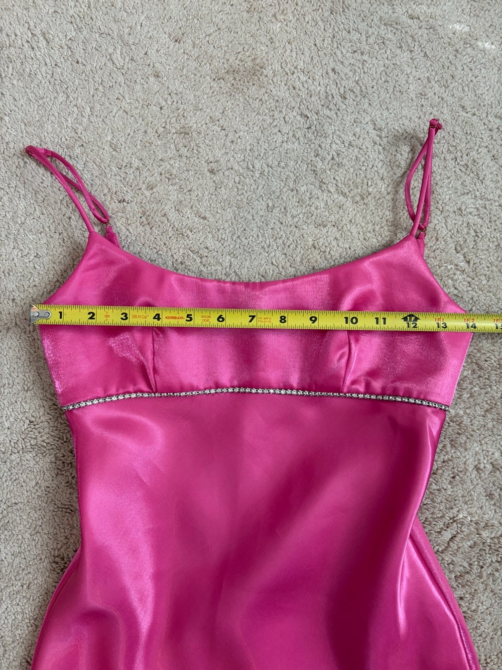 Amanda Uprichard NWT Kiersten Mini Dress Hot Pink Satin Women's Size XS - Picture 14 of 14